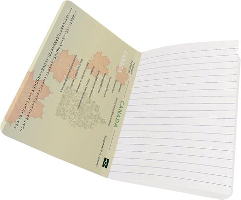 Canada Passport Mini Notebook - a Pocket Size Pad for Jotting Your Ideas on the Go in Saudi Arabia