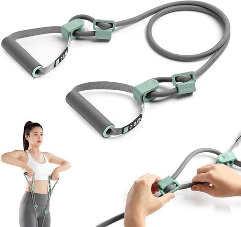 Resistance Band with Handles, Adjustable Exercise Bands with Handles, Resistance Bands for Physical Therapy, Working Out, Resistance Training, Workout Bands Resistance for Women Men in Saudi Arabia