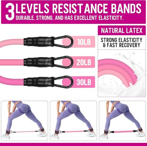 عصابات مقاومة الكاحل مع الأصفاد، عصابات الكاحل للتمرين، صفعة الكاحل لركلات الورك، معدات تجريب الغلوت، حزام الكاحل للساقين والمؤخرة، معدات التمرين الصالة الرياضية المنزلية in Kuwait