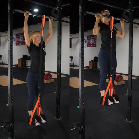 TOBWOLF 250lbs Pull up Assist Band System w/Foot Knee Support, Heavy Duty Anti Snap Chin Up Assistance Bands, Adjustable Pull Up Assist Elastic Resistance Band for Body Stretching Strength Training in Saudi Arabia