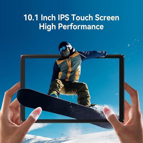 10.1 Inch Tablet, 8GB RAM 128GB ROM 1TB Expand, Android 13 Tablet， Octa-core Processor, 1280x800 IPS HD Touch Screen Tablet, Dual Camera, Bluetooth, 5000mAh Battery (Black) in Saudi Arabia