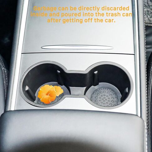 حامل أكواب Carwiner لطراز تسلا 3/Y 2021 2022 2023 ملحقات وحدة التحكم المركزية فتحة مشبك الحد من الانزلاق كأس الماء Hoder إدراج in Kuwait