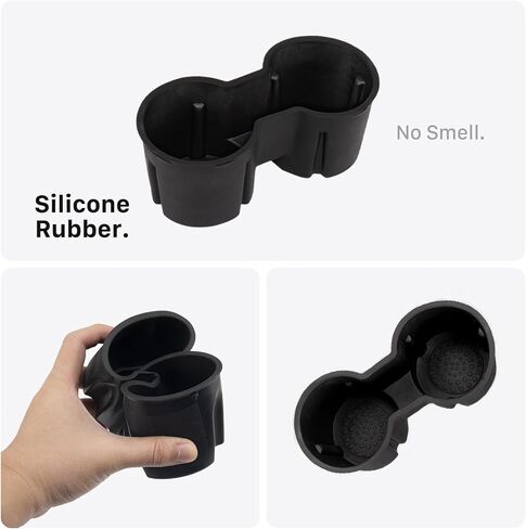 حامل أكواب Carwiner لطراز تسلا 3/Y 2021 2022 2023 ملحقات وحدة التحكم المركزية فتحة مشبك الحد من الانزلاق كأس الماء Hoder إدراج in Kuwait