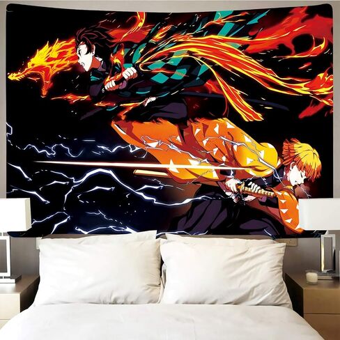 Timimo Anime Tapestry Poster - Japanese Anime Merchandise - Anime Decorations Wall Art - Room Decoration, Birthday Wallpaper 78.7x59 Inches in Saudi Arabia
