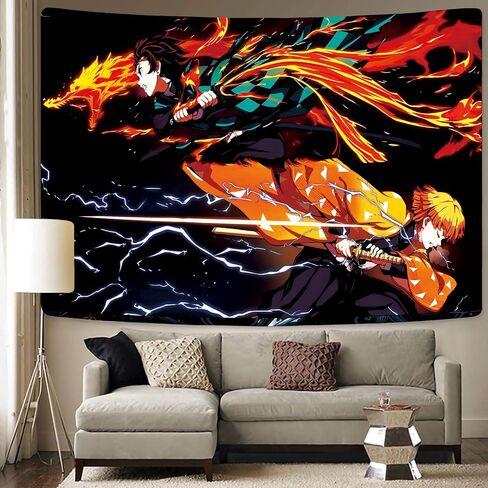 Timimo Anime Tapestry Poster - Japanese Anime Merchandise - Anime Decorations Wall Art - Room Decoration, Birthday Wallpaper 78.7x59 Inches in Saudi Arabia
