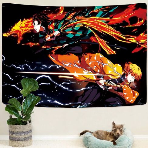 Timimo Anime Tapestry Poster - Japanese Anime Merchandise - Anime Decorations Wall Art - Room Decoration, Birthday Wallpaper 78.7x59 Inches in Saudi Arabia