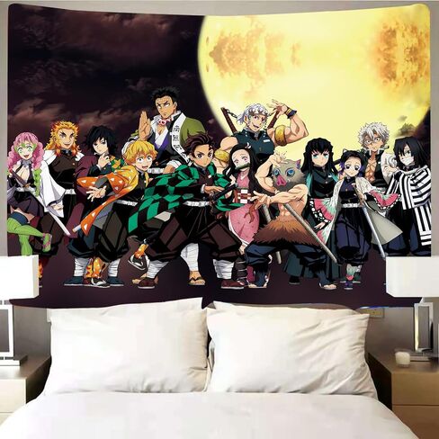 Timimo Anime Tapestry Poster - Japanese Anime Merchandise - Anime Decorations Wall Art - Room Decoration, Birthday Wallpaper 78.7x59 Inches in Saudi Arabia