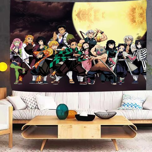 Timimo Anime Tapestry Poster - Japanese Anime Merchandise - Anime Decorations Wall Art - Room Decoration, Birthday Wallpaper 78.7x59 Inches in Saudi Arabia