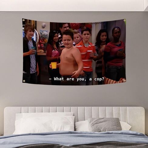 جيبي "ما أنت أيها الشرطي؟" علم مضحك 3x5Ft نسيج مضحك كلية النوم غرفة فرات الرجال كهف جدار العلم in Kuwait