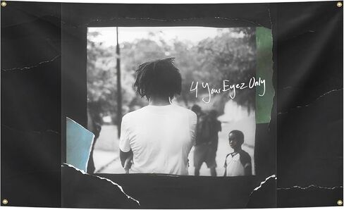 NogamA J Rapper Singer Cole Tapestry 4 Your Eyez فقط غطاء الألبوم نسيج 3x5 قدم جدار الفن شنقا نسيج ديكور لغرفة النوم غرفة المعيشة الجمالية النوم in Kuwait