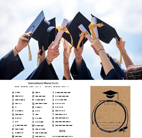 Harry and Henry Graduation Gifts 2024 Graduation Bracelet Set Adjustable Compass Bracelet for Best Friends Classmates Class of 2024 Gifts College High School Graduate Gifts in Saudi Arabia