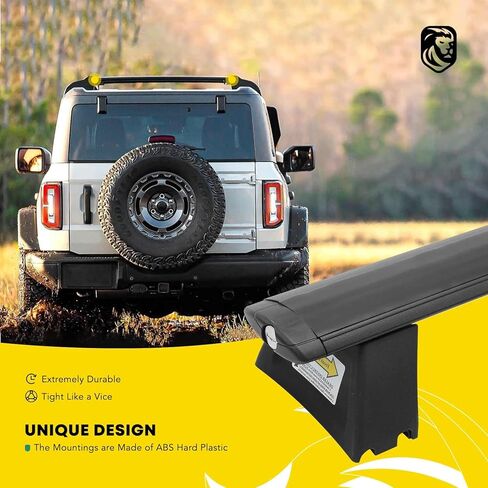 YHTAUTO Roof Rack Cross Bars Fit 11-21 Jeep Grand Cherokee, For Flush Side Rails with Fix Points/Grooved Side Rails, 165 lbs T6063 Aluminum Crossbars Anti-Theft Anti-Rust Rooftop Cargo Carrier Luggage in Saudi Arabia