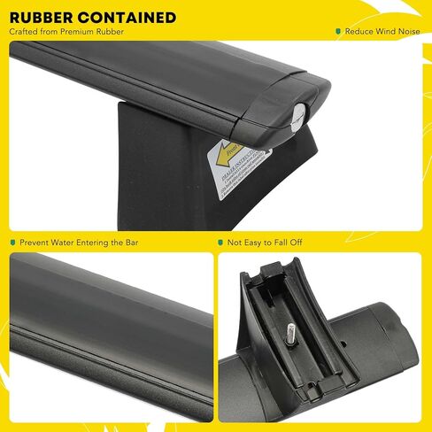 YHTAUTO Roof Rack Cross Bars Fit 11-21 Jeep Grand Cherokee, For Flush Side Rails with Fix Points/Grooved Side Rails, 165 lbs T6063 Aluminum Crossbars Anti-Theft Anti-Rust Rooftop Cargo Carrier Luggage in Saudi Arabia