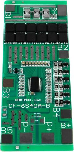 3 قطع 6S 18650 بطارية ليثيوم أيون PCB لوح حماية 24 فولت 40 أمبير إضاءة شمسية BMS PCB مع وحدة حماية متوازنة للدائرة، وحدة شحن الخلية مع وظيفة التوازن لمحرك الحفر in Saudi Arabia