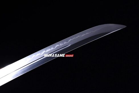 MURASAME Wakizashi Sword T10 Steel Clay Tempered Real Hamon Full Tang Very Sharp in Saudi Arabia