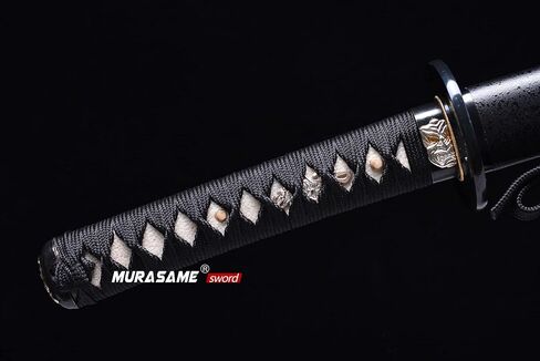 MURASAME Wakizashi Sword T10 Steel Clay Tempered Real Hamon Full Tang Very Sharp in Saudi Arabia