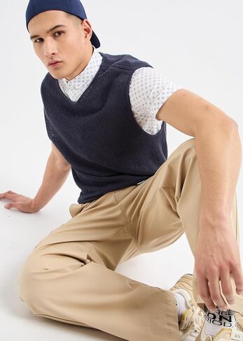 A｜X ARMANI EXCHANGE Men's Short Sleeve Micro Print Button Down Shirt. Slim Fit in Saudi Arabia