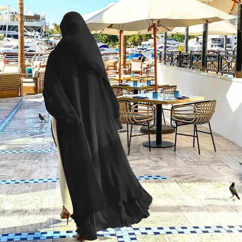 فستان قفطان نسائي طويل الأكمام إسلامي طويل الأكمام فستان سهرة إسلامي + وشاح حجاب in Saudi Arabia