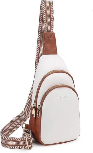 Small Sling Bag for Women Leather Crossbody Bags Fanny Pack Womens Gifts Chest Bag for Travel in Saudi Arabia