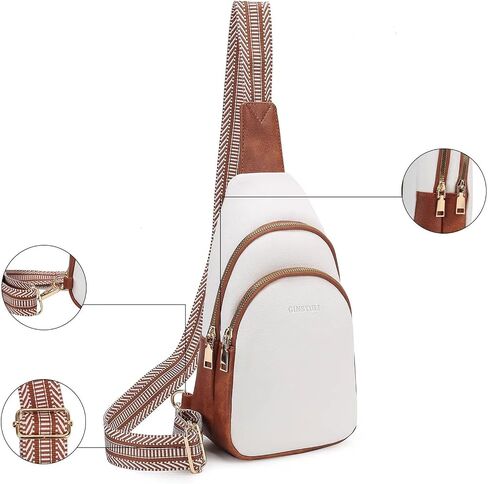 Small Sling Bag for Women Leather Crossbody Bags Fanny Pack Womens Gifts Chest Bag for Travel in Saudi Arabia