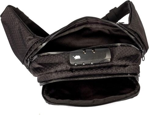 Cali Crusher 100% Smell Proof Fanny Pack w/Combo Lock (Black) in Saudi Arabia
