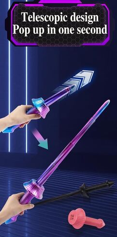 3D Printed Retractable Samurai Sword Fidget Toy Model for Decompression and Creative Play - Unique Plastic EDC Gift Medium Spiral Sword Multicolor in Saudi Arabia
