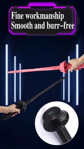 3D Printed Retractable Samurai Sword Fidget Toy Model for Decompression and Creative Play - Unique Plastic EDC Gift Medium Spiral Sword Multicolor in Saudi Arabia