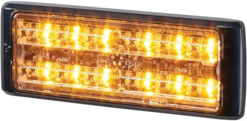 إشارة فيدرالية MPS122U-AW Micropulse Ultra 12، ضوء تحذير مزدوج اللون - كهرماني/أبيض in Kuwait