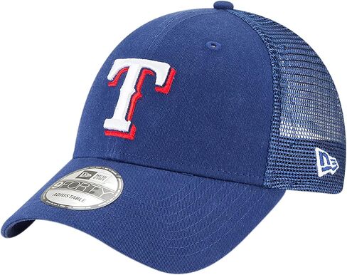 قبعة New Era MLB 9FORTY Mesh Trucker قابلة للتعديل، مقاس واحد يناسب الجميع (تكساس رينجرز) in Saudi Arabia