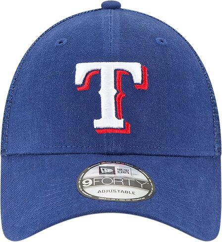 قبعة New Era MLB 9FORTY Mesh Trucker قابلة للتعديل، مقاس واحد يناسب الجميع (تكساس رينجرز) in Saudi Arabia