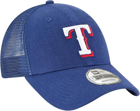 قبعة New Era MLB 9FORTY Mesh Trucker قابلة للتعديل، مقاس واحد يناسب الجميع (تكساس رينجرز) in Saudi Arabia