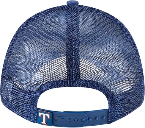 قبعة New Era MLB 9FORTY Mesh Trucker قابلة للتعديل، مقاس واحد يناسب الجميع (تكساس رينجرز) in Saudi Arabia