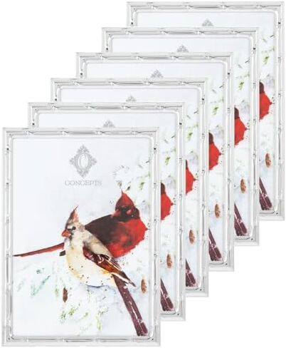 Concepts 4x6 Gold Bamboo Picture Frames for Family Photos And Wall Collages - Elegant Wall and Tabletop Decor in Bulk, Perfect for Preserving Precious Moments at Home. in Saudi Arabia