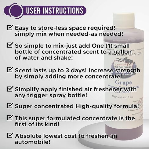 معطر جو برائحة السيارة فائقة التركيز - سيارة جديدة - مزيج لصنع 1 جالون in Kuwait