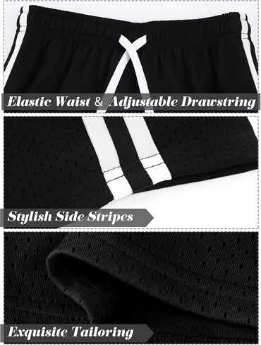 4 قطع من السراويل الرياضية للأولاد، شورتات أداء سريعة الجفاف، شورتات شبكية للأطفال الصغار، شورتات كرة السلة النشطة، شورتات صيفية للأولاد in Kuwait