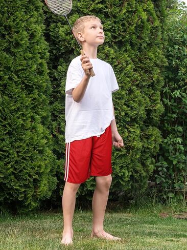 4 قطع من السراويل الرياضية للأولاد، شورتات أداء سريعة الجفاف، شورتات شبكية للأطفال الصغار، شورتات كرة السلة النشطة، شورتات صيفية للأولاد in Kuwait