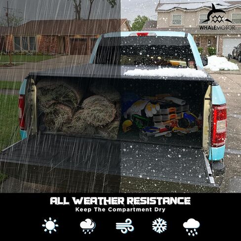 غطاء تونيو لسرير الشاحنة متوافق مع صندوق Ford Super Duty بطول 8.2 قدم، 1999-2024 F250 F-250 F350 F-350، نمط قابل للطي الناعم in Kuwait
