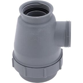 Ambassador Marine - Trap Sink Drain, 1-1/4 inch-M Thread, No Top - 1-1/4 inch-F Port - S00-0016-PL-W