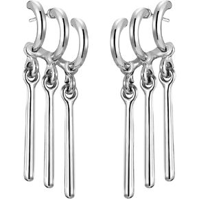 Zoro Earrings One Piece Anime Dangle Earrings Zoro Cosplay, Just One Ear Piercing Cuff Claw Drop Earrings for Women Men Anime Zoro Lover Fans
