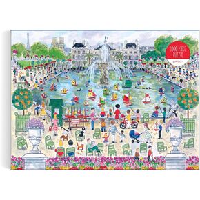Galison Springtime in Paris – 1000 Piece Michael Storrings Puzzle Featuring The Ornamental Grand Bassin Pond in The Spring