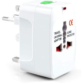 NACHEE Portable Worldwide Universal Power Adapter Converter, All in One International Out of Country Travel Wall Charger Plug Compatible with USA, EU, UK, and AUS and More Outlets