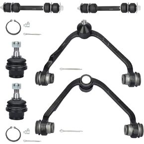6 Pcs Front Suspension Kit-Upper Control Arm Lower Ball Joint Sway Bar for Ford Expedition 1997-2002 F-150 1997-2003 RWD 2WD K8726T K8728T K8772 K8695T
