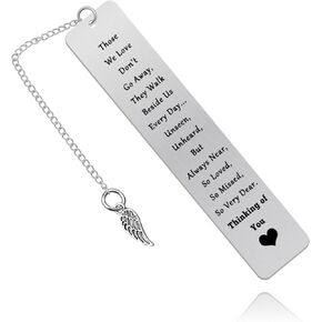 Memorial Gift Bookmark Sympathy Gift for Loss of Dad Mom in Memory of Husband Wife Daughter Grandpa Grandma Remembrance Bereavement Condolence Gift for Friend Sister Coworker Condolence Gifts