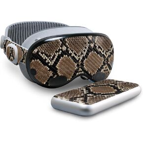 Carbon Fiber Skin Compatible with Apple Vision Pro - Rattler - Premium 3M Vinyl Protective Wrap Decal Cover - Easy to Apply | Crafted in The USA by MightySkins