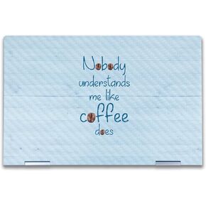 Carbon Fiber Laptop Skin Compatible with HP Envy x360 14" (2023) - Coffee Understands Me - Premium 3M Vinyl Protective Wrap Decal Cover - Easy to Apply | Crafted in The USA by MightySkins