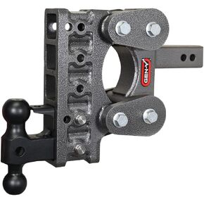 GEN-Y GH-1025 The BOSS Torsion-Flex Adjustable 7.5" Drop Hitch with GH-031 Dual-Ball, GH-032 Pintle Lock for 2" Receiver - 10,000 LB Towing Capacity - 1,100 LB Tongue Weight