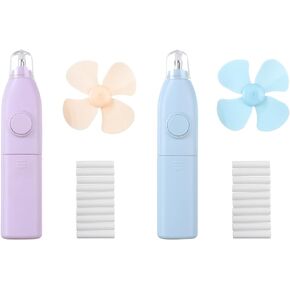 2Pcs Electric Eraser Pen Refill Erasers Automatic Fan Drawing Painting Writting Sketch Kits Students Supplies for School Office