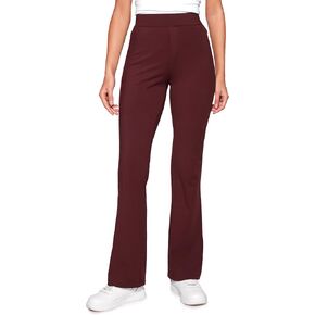 CRZ YOGA 4-Way Stretch Flare Womens Pants Tall 31" Dress Work Casual High Waisted Lounge Pants with Zip Pockets