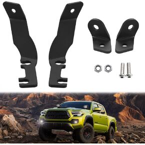 Ditch Light Brackets for 1st Gen Toyota Tacoma 1995-2004, Hood Hinges Mount Light Brackets for Auxiliary Offroad LED Pod Light Work Light