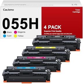055H Toner Cartridge MF743Cdw Toner Replacement for Canon 055 055H Toner Cartridge Set Compatible with Canon Color imageCLASS MF743Cdw, MF741Cdw, MF745Cdw, LBP664Cdw Laser Printers (4-Packs)